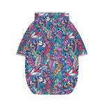 Boho Feather Pattern Print Dog Zip Up Hoodie