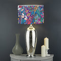 Boho Feather Pattern Print Drum Lamp Shade