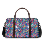 Boho Feather Pattern Print Duffle Bag
