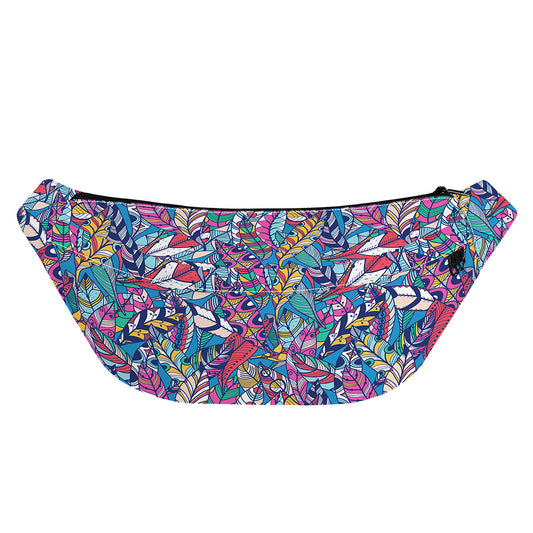 Boho Feather Pattern Print Fanny Pack