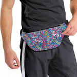 Boho Feather Pattern Print Fanny Pack
