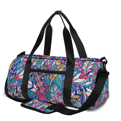 Boho Feather Pattern Print Gym Bag