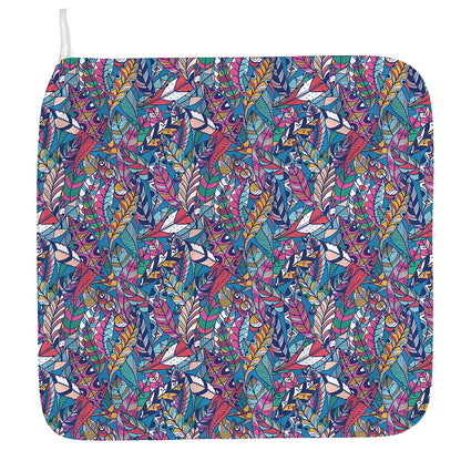 Boho Feather Pattern Print Hand Towel