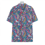 Boho Feather Pattern Print Hawaiian Shirt