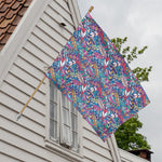 Boho Feather Pattern Print House Flag
