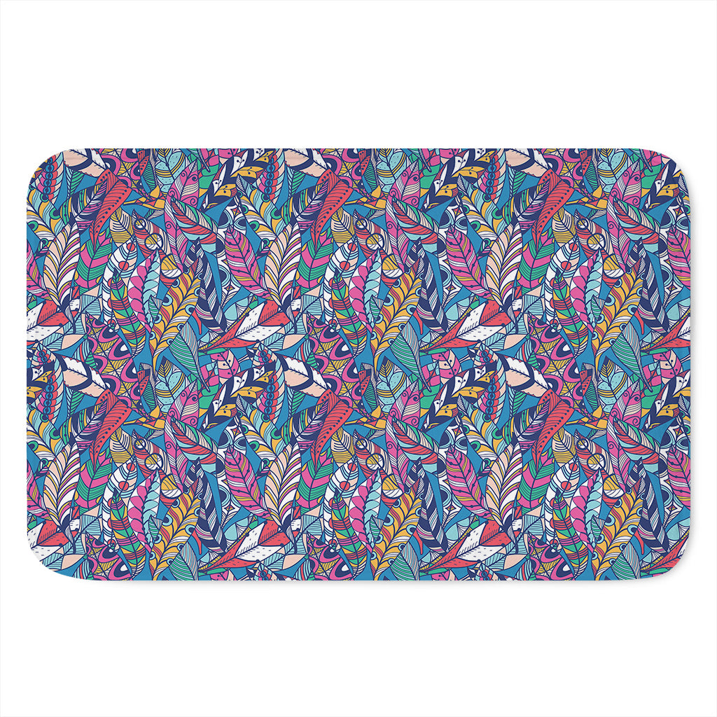 Boho Feather Pattern Print Indoor Door Mat