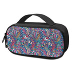 Boho Feather Pattern Print Insulin Cooler Travel Case