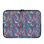 Boho Feather Pattern Print Laptop Sleeve