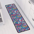 Boho Feather Pattern Print Long Kitchen Mat