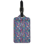 Boho Feather Pattern Print Luggage Tag
