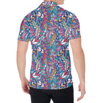Boho Feather Pattern Print Men's Shirt