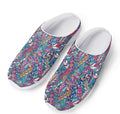 Boho Feather Pattern Print Mesh Casual Shoes