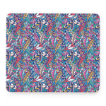 Boho Feather Pattern Print Mouse Pad