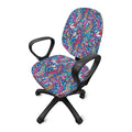 Boho Feather Pattern Print Office Chair Cover