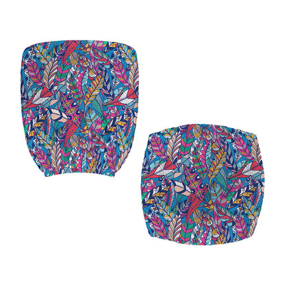 Boho Feather Pattern Print Office Chair Cover