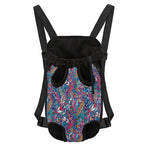 Boho Feather Pattern Print Pet Carrier Backpack