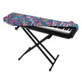 Boho Feather Pattern Print Piano Keyboard Cover