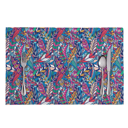 Boho Feather Pattern Print Placemat