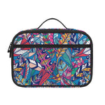 Boho Feather Pattern Print Portable Lunch Bag