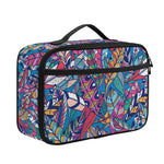 Boho Feather Pattern Print Portable Lunch Bag