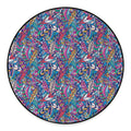 Boho Feather Pattern Print Round Floor Mat
