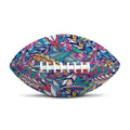 Boho Feather Pattern Print Rugby Ball