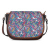 Boho Feather Pattern Print Saddle Bag