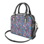 Boho Feather Pattern Print Shoulder Handbag