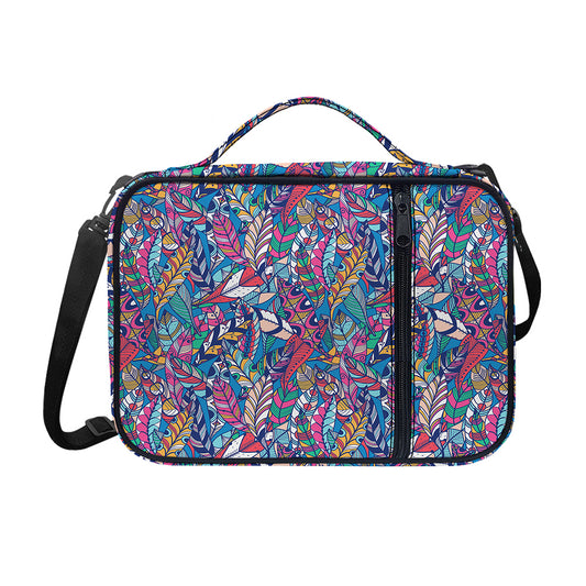 Boho Feather Pattern Print Shoulder Strap Bible Bag