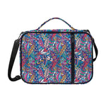 Boho Feather Pattern Print Shoulder Strap Bible Bag