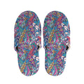 Boho Feather Pattern Print Slippers