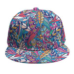 Boho Feather Pattern Print Snapback Cap