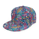 Boho Feather Pattern Print Snapback Cap