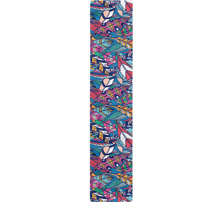 Boho Feather Pattern Print Table Runner