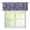 Boho Feather Pattern Print Window Valance