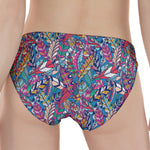 Boho Feather Pattern Print Women's Panties