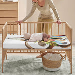 Boho Floral Deer Skull Print Baby Crib Sheet