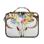 Boho Floral Deer Skull Print Briefcase Bible Bag