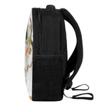 Boho Floral Deer Skull Print Casual Backpack