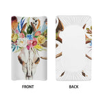 Boho Floral Deer Skull Print Changing Pad Cover