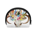 Boho Floral Deer Skull Print Coin Purse
