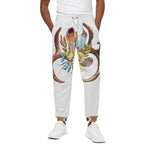 Boho Floral Deer Skull Print Cotton Pants