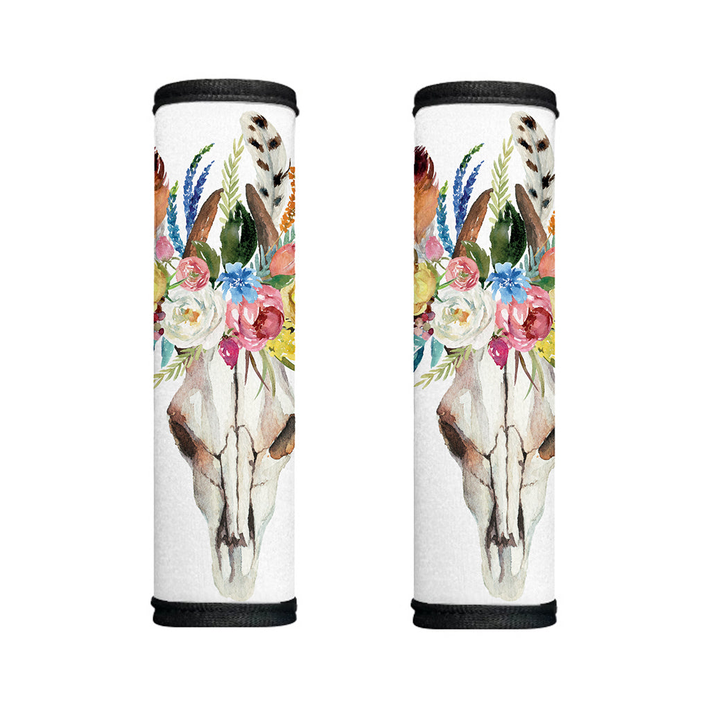 Boho Floral Deer Skull Print Handle Covers