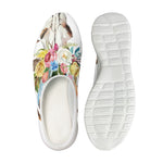 Boho Floral Deer Skull Print Mesh Casual Shoes