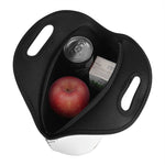 Boho Floral Deer Skull Print Neoprene Lunch Bag