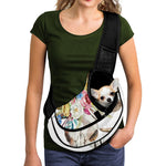 Boho Floral Deer Skull Print Pet Sling Carrier