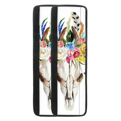 Boho Floral Deer Skull Print Refrigerator Handle Covers