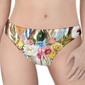 Boho Floral Deer Skull Print Women's Thong