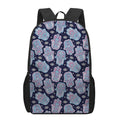 Boho Hamsa Pattern Print 17 Inch Backpack