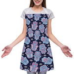 Boho Hamsa Pattern Print Adjustable Apron